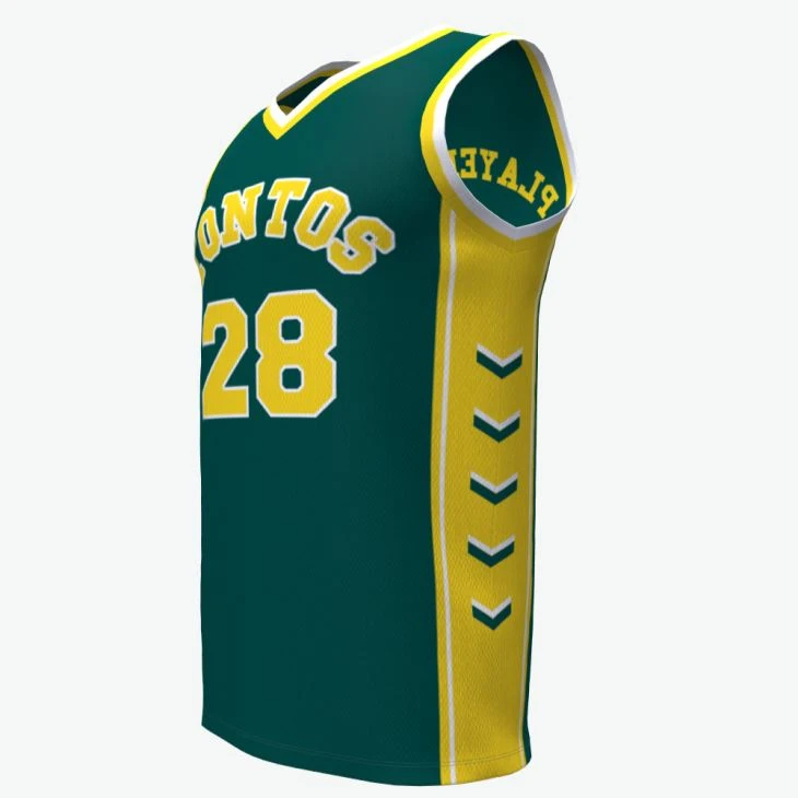 Basketball Jersey in Green Color